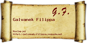 Galvanek Filippa névjegykártya
